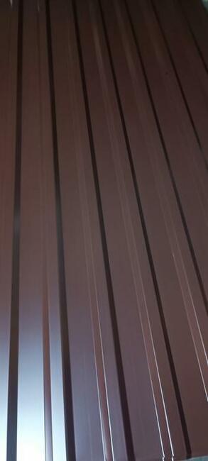 BLACHA trapezowa brązowa tania BRĄZ T14 8017 arkusze od ręki