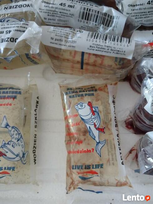 Pokarm żywy dla ryb akwariowych woreczek 45ml