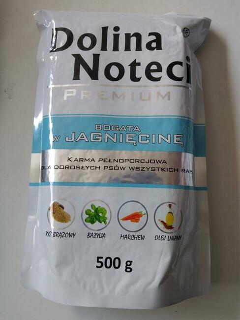 Dolina Noteci saszetki 500g karma mokra dla psów dorosłych