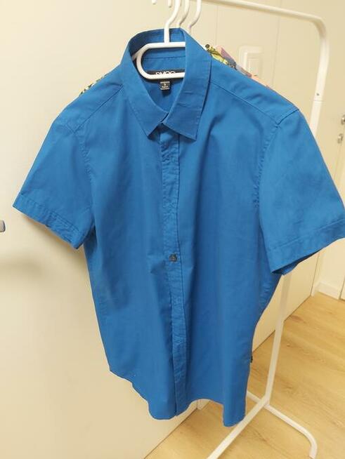 Zestaw 3 męskich koszuli na krótki rękaw, rozm. S i M.