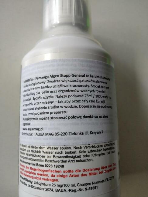 Femanga algen stop! general. Na glony pędzelkowe krasnorosty