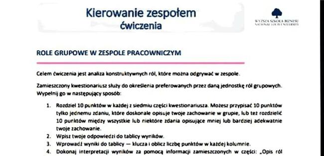 Kierowanie zespołem - Projekt inżynierski