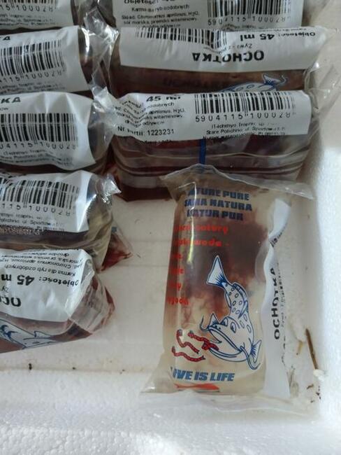 Pokarm żywy dla ryb akwariowych woreczek 45ml