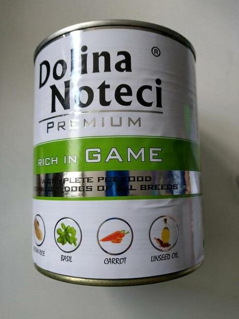 Karma mokra dla dorosłych psów puszki 800g Dolina Noteci