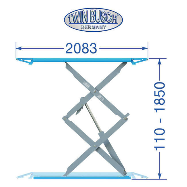 Podnośnik Nożycowy Elektromagnetyczny TW S3-19E naposadzkowy