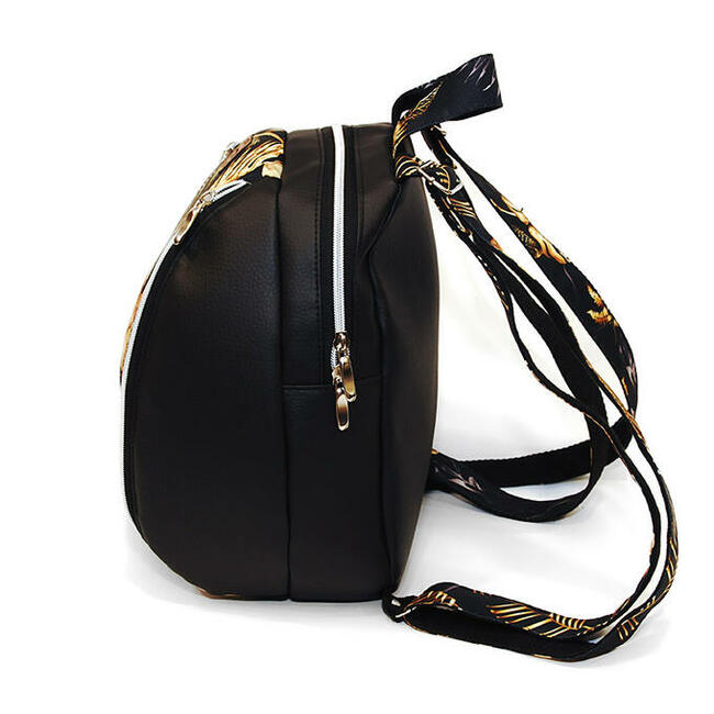 Wyjątkowy Plecak z ekoskóry - Czarny i Monstery