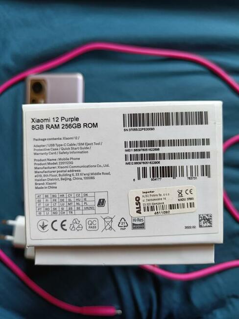 Xiaomi 12 (purple, 256GB)
