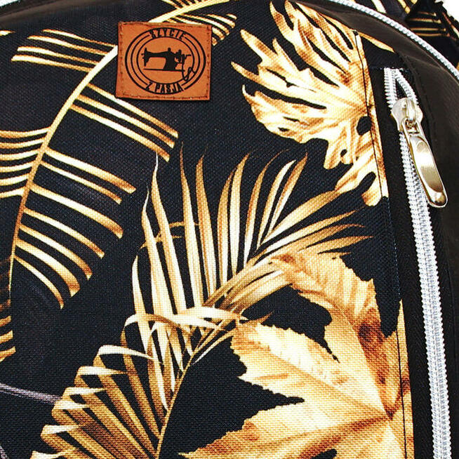 Wyjątkowy Plecak z ekoskóry - Czarny i Monstery