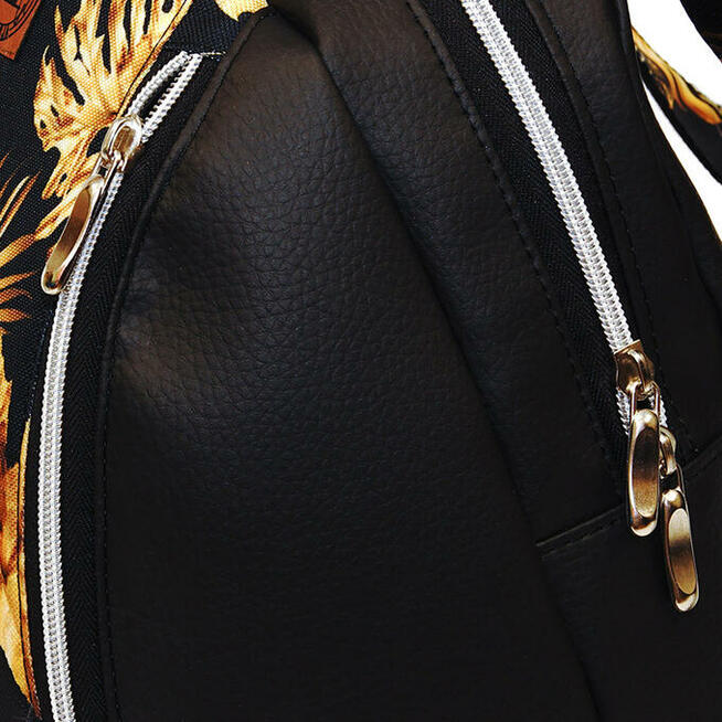 Wyjątkowy Plecak z ekoskóry - Czarny i Monstery