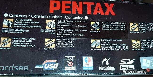 PENTAX Optio A4 aparat kompaktowy 12 Mpix zoom optyczny