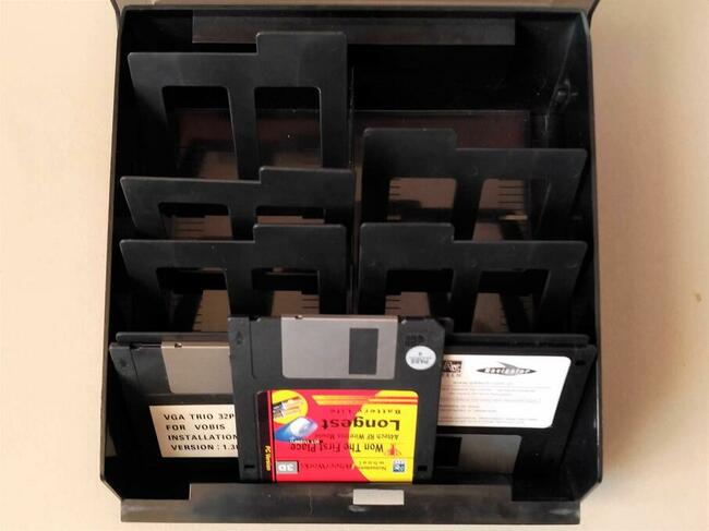 Kasetka pudełko Bantex Dyskietki płyty CD Zestaw