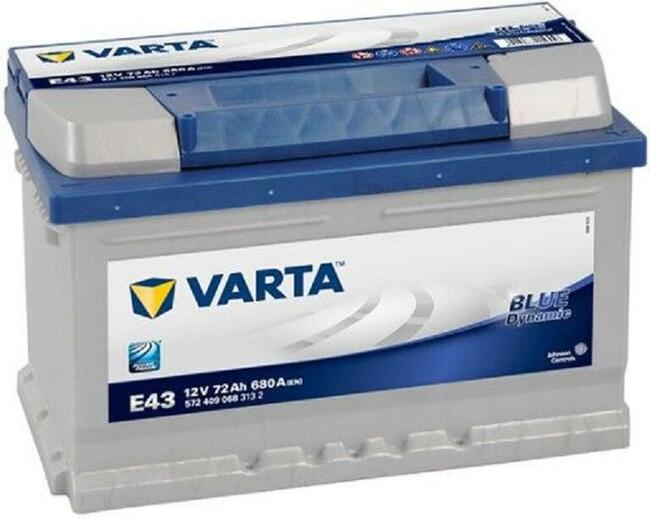 Akumulator Varta Blue Dynamic E43 72Ah/680A