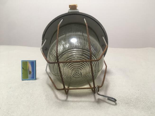 PRL loft industrial vintage lampa wisząca Nowa uszczelka