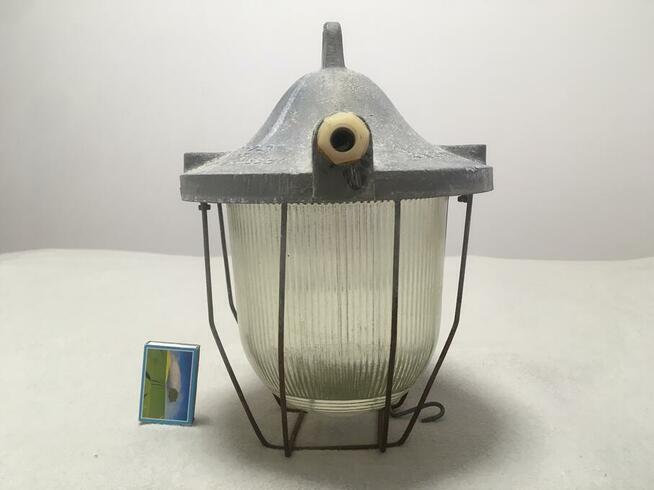 PRL loft industrial vintage lampa wisząca Nowa uszczelka