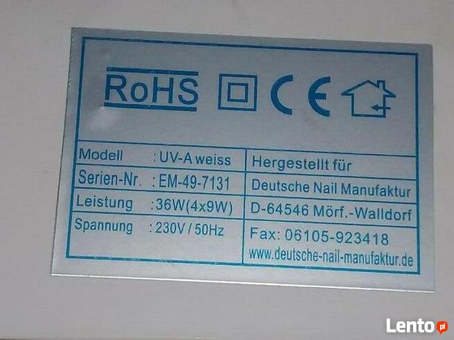Lampa UV do paznokci żarówki zapas