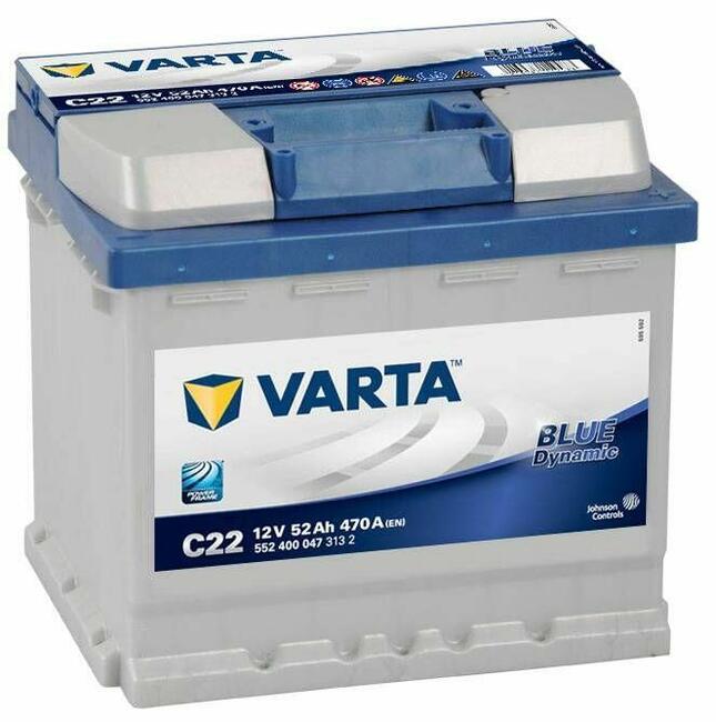 Akumulator Varta Blue Dynamic C22 52Ah 470a