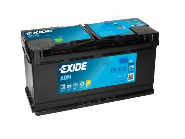 Akumulator 106Ah EXIDE AGM START&STOP EK1060 950A