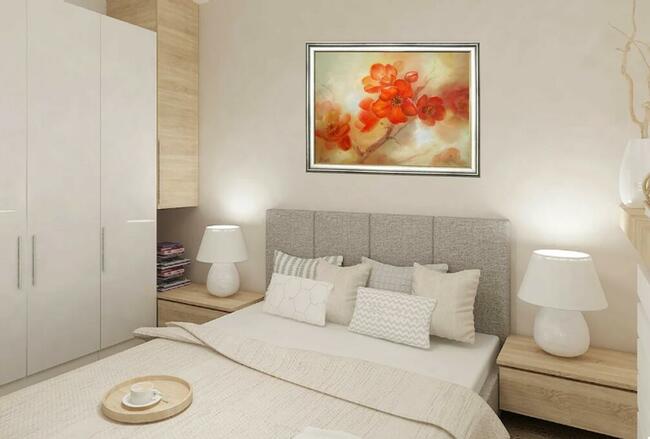 Gałązka Pigwy Impresja, ręcznie malow.olejny, L.Olbrycht