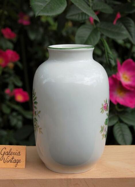 Wazon róże kwiaty porcelana Ćmielów vintage
