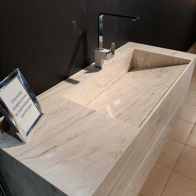 Szafka kompozytowa z umywalką, 120x50x50cm do łazienki