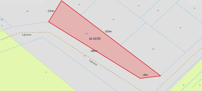 Na sprzedaż działka budowlana blisko morza, Dębina ul.Łąkowa