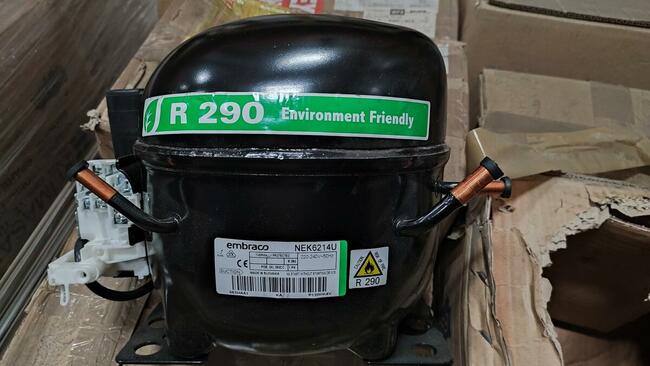 Nowa Sprężarka EMBRACO NEK 6214 U. Czynnik R290.