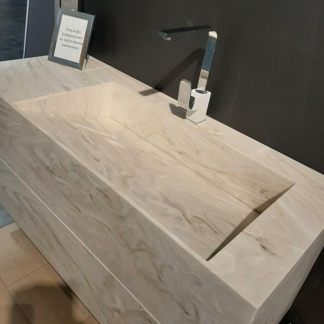 Szafka kompozytowa z umywalką, 120x50x50cm do łazienki