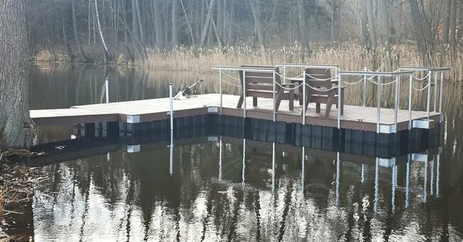 Pomost pływający na pływakach pomosty pływające