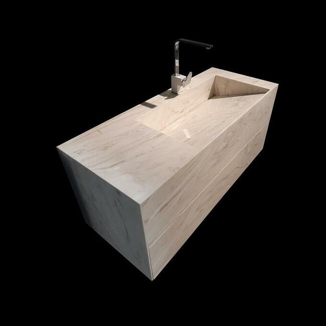 Szafka kompozytowa z umywalką, 120x50x50cm do łazienki