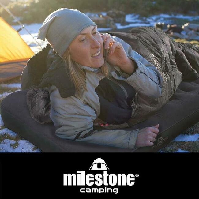 Flokowany materac Milestone Camping 191x73 cm