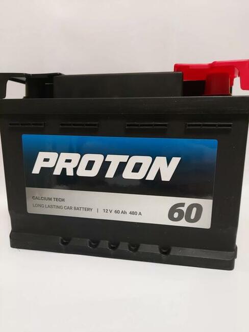 Akumulator PROTON 60Ah 480A EN PRAWY PLUS niski ul. Kętrzyń