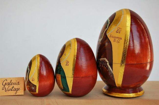 Jajko rosyjskie, pisanka, ikona Matka Boża Włodzimierska