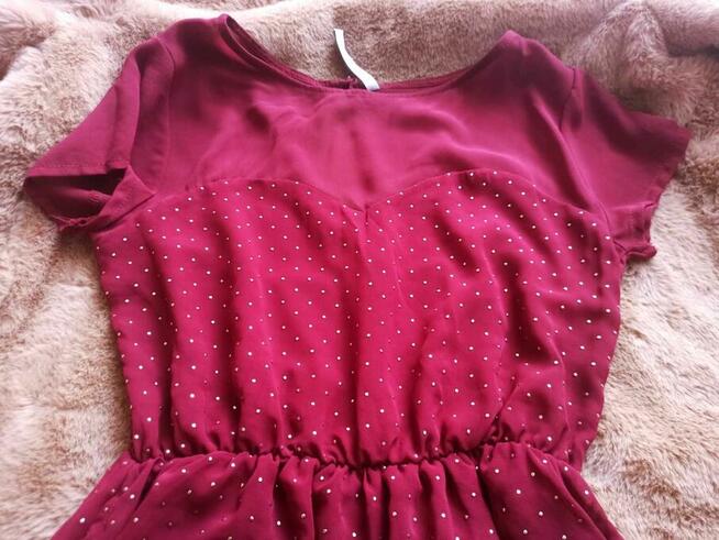 Sukienka bordowa Stradivarius - NOWA ! NA ŚWIĘTA SYLWESTRA !