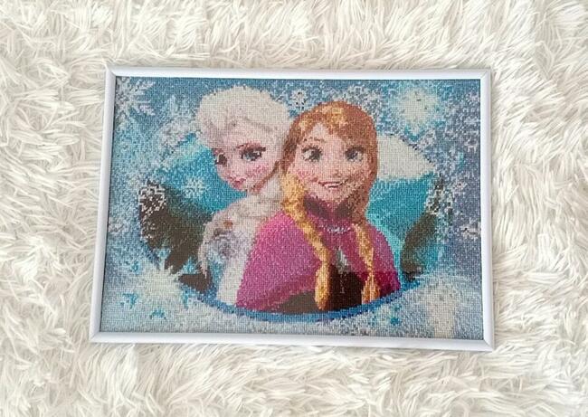Obraz haft krzyżykowy Kraina Lodu Frozen Elsa Anna