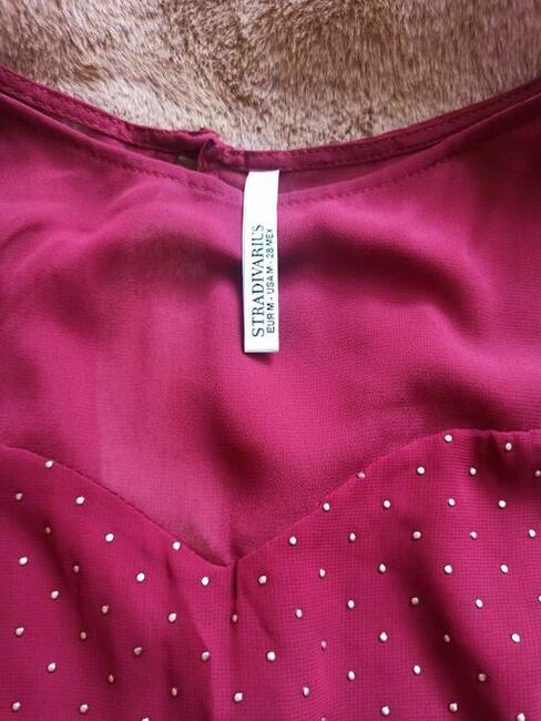 Sukienka bordowa Stradivarius - NOWA ! NA ŚWIĘTA SYLWESTRA !