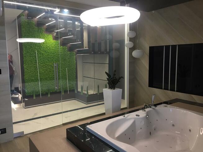 Ścianki szklane + folia inteligentna na pilota