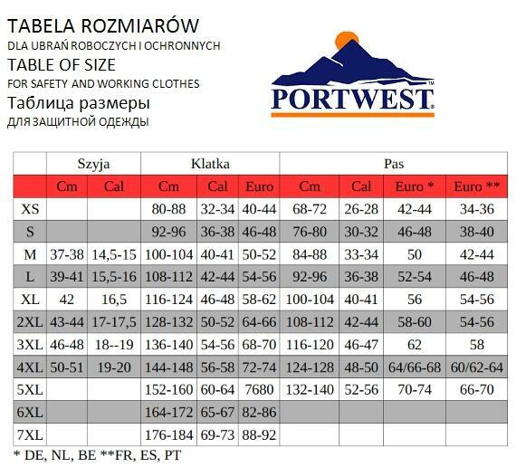 Nowe Spodnie Robocze Ogrodniczki Portwest Texo PRW-TX12NAR G