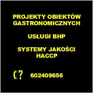 HACCP, PROJEKTY TECHNOLOGICZNE, BHP, PPOŻ. Pomiary natężenia