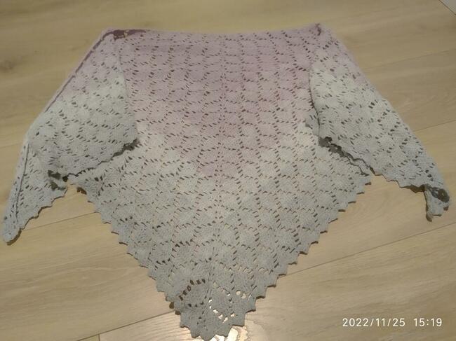 Chusta szydełkowa Ombre Rękodzieło Prezent