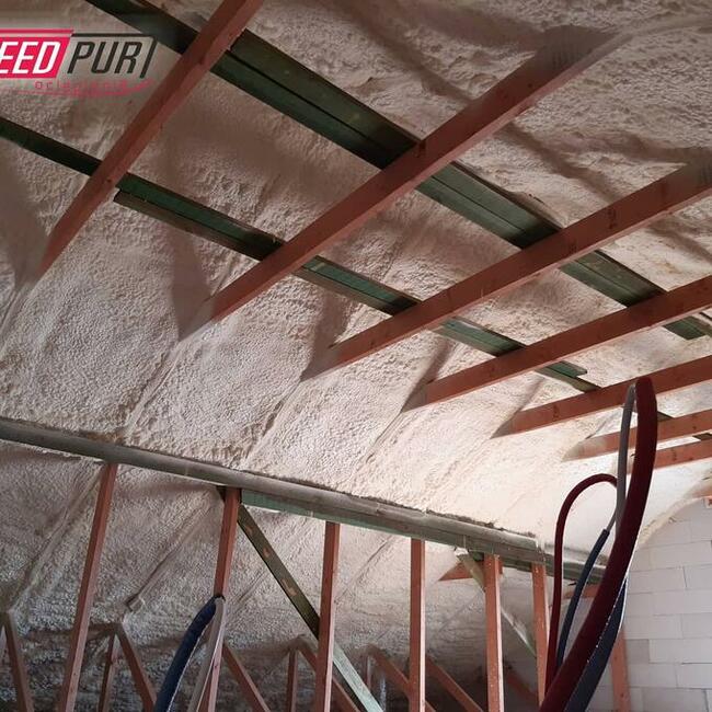 Piana PUR Ocieplanie Poddasze Wiązary Strop Pyrzyce SpeedPur