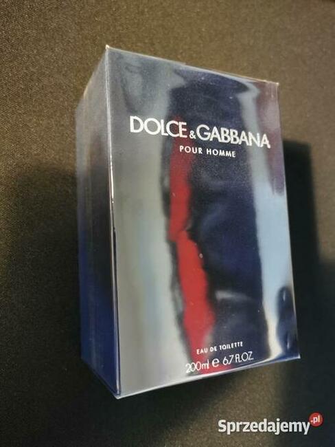 DOLCE GABBANA Pour Homme 200ml XXL Oryginał w folii NOWA