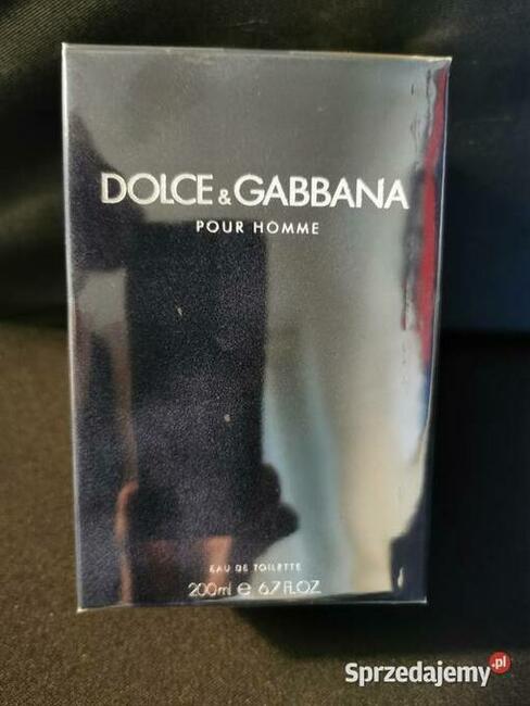 DOLCE GABBANA Pour Homme 200ml XXL Oryginał w folii NOWA