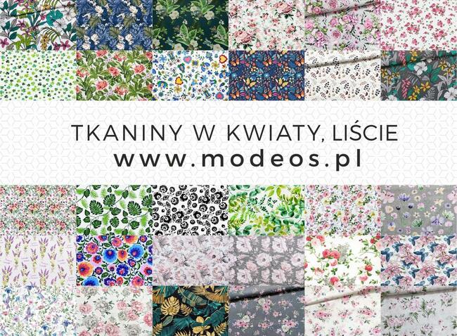 Tkaniny bawełniane w kwiaty liście materiał na pościel