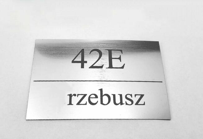 Wysokiej klasy elegancka Tabliczka adresowa numer domu grawer