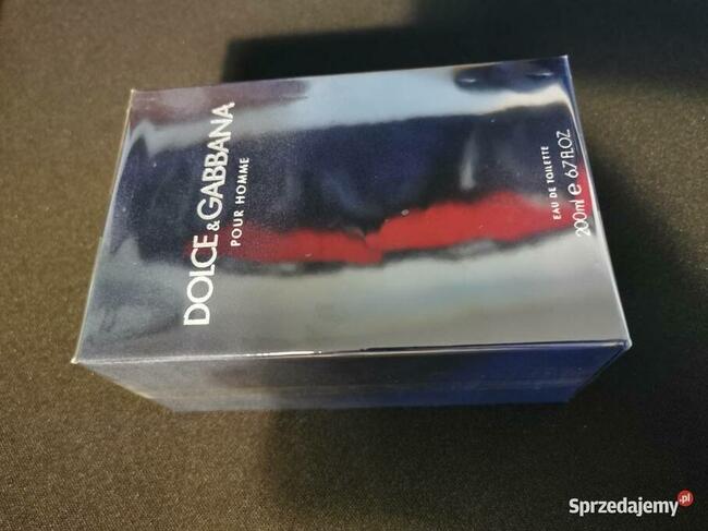 DOLCE GABBANA Pour Homme 200ml XXL Oryginał w folii NOWA