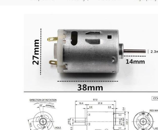 Silniczek prądu stałego 18V (nowy)