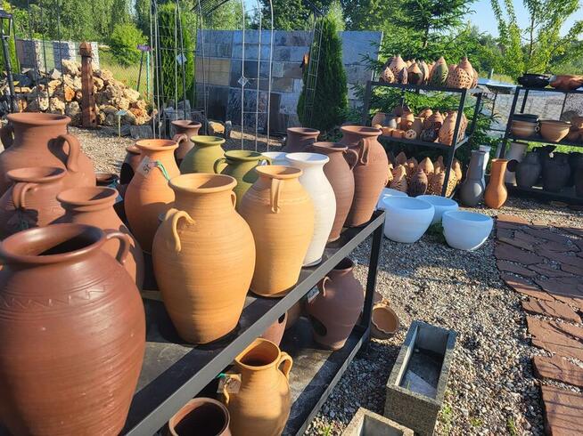 Dzbany gliniane - ręcznie robione