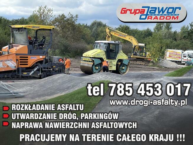 Budowa dróg, asfaltowanie, łatanie dziur, układanie asfaltu