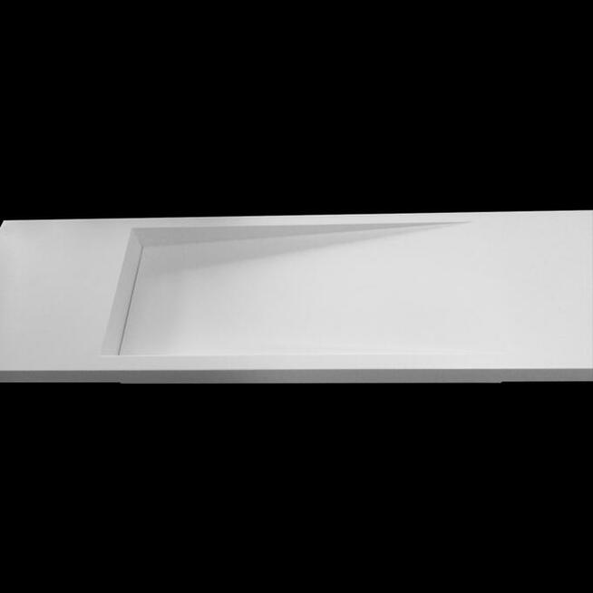 Umywalka łazienkowa z odpływem liniowym bocznym 190x50x8,5cm