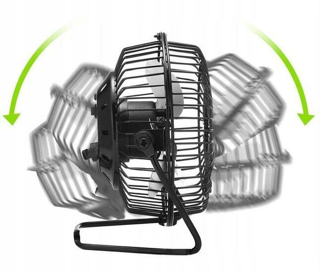 Mocny Wiatrak Metalowy Wiatraczek Na USB. Polecam.